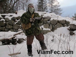 Old cellar hole, -16° F wind chill